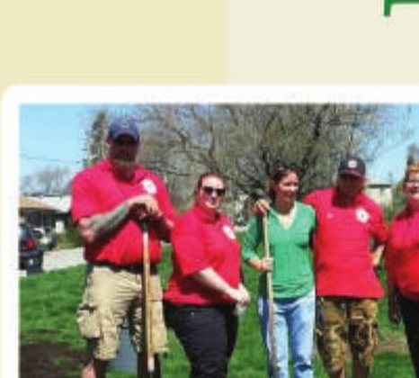 Local 416 members at a spring Environment Day station